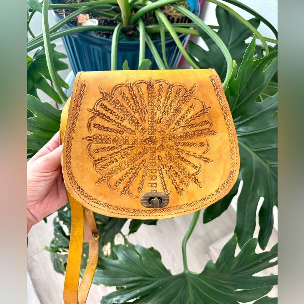 Moroccan Leather handbag - Picture 1 of 10